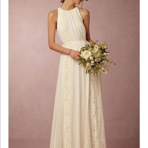Anthro Chandler by Bailey 44 Ivory Lace Maxi Dress